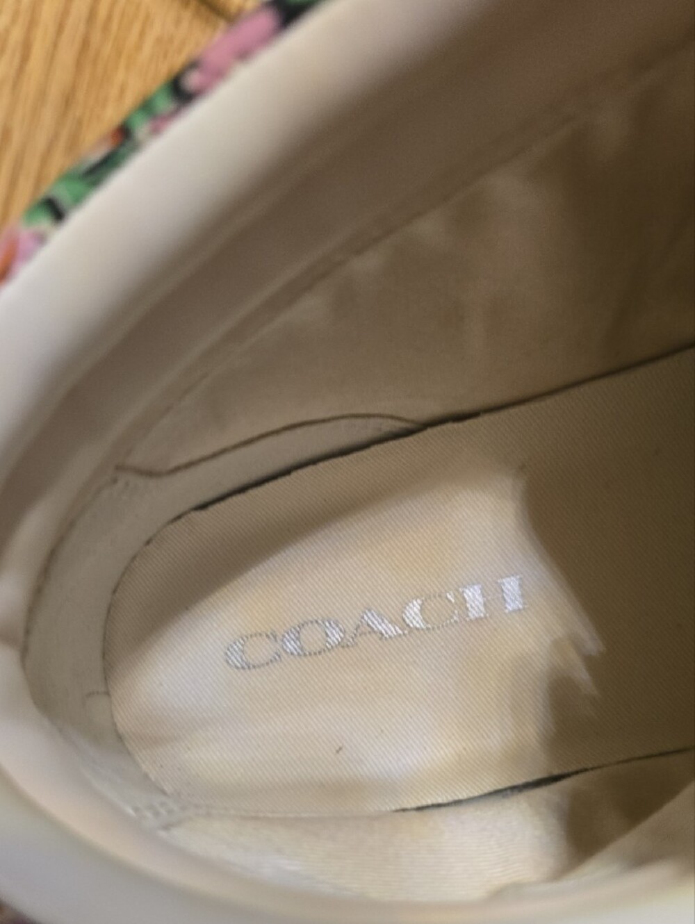 Coach Ladies Floral Red and Purple Low-Top Sneakers - Picture 10 of 11
